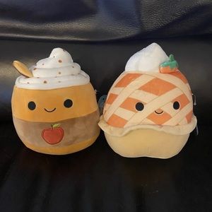 Squishmallows 7" Pippe Pumpkin Pie + Pommie Apple cider Fall squad 2022 NEW